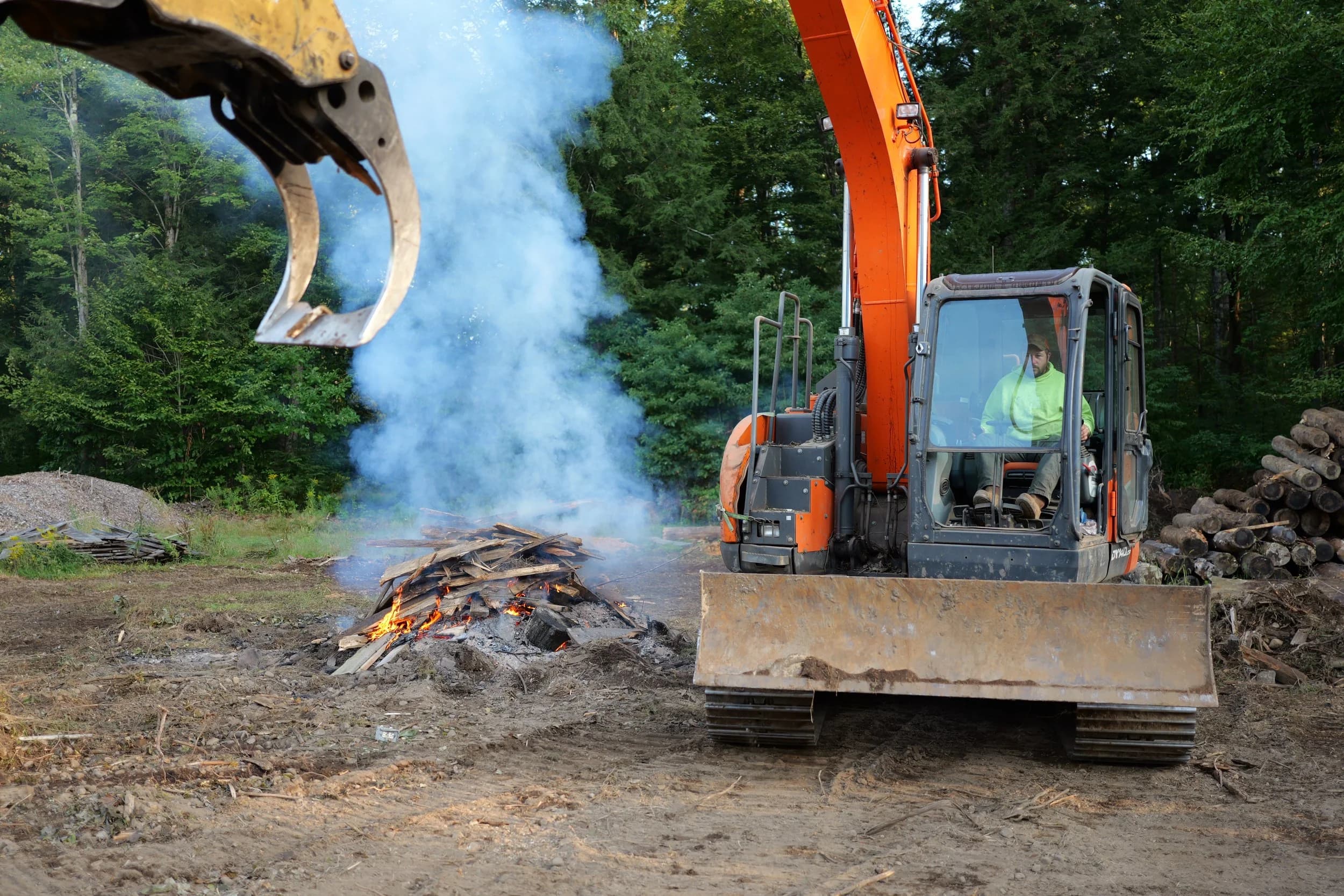 Equipment working a managed stand